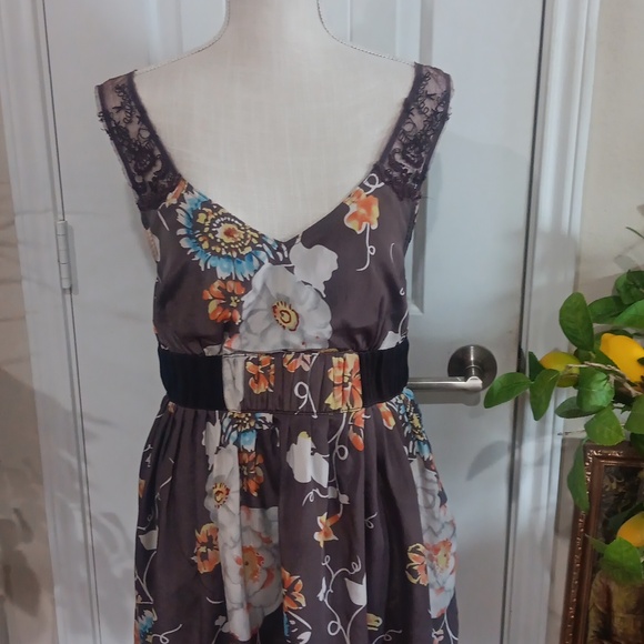 Free People Fit & Flare Floral BOHO Cottagcore Sun Dress - Picture 2 of 12